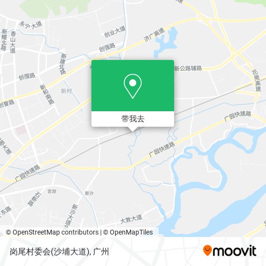 岗尾村委会(沙埔大道)地图