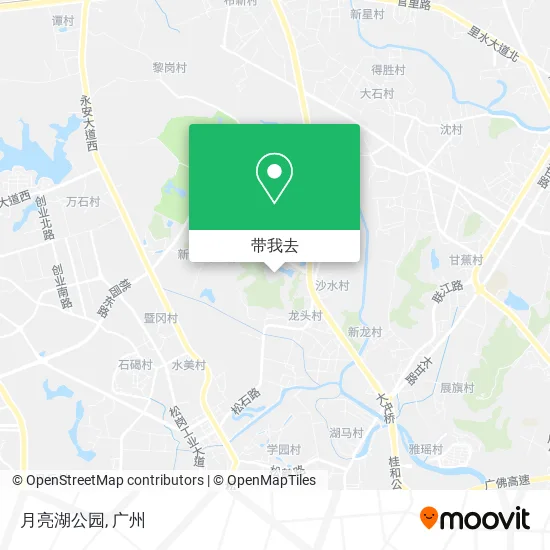 月亮湖公园地图