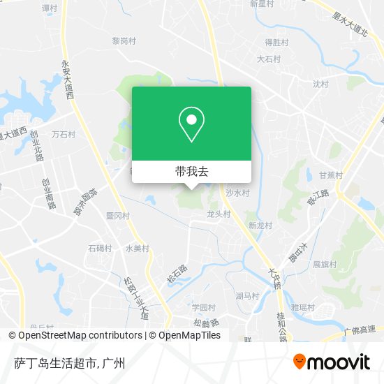 萨丁岛生活超市地图