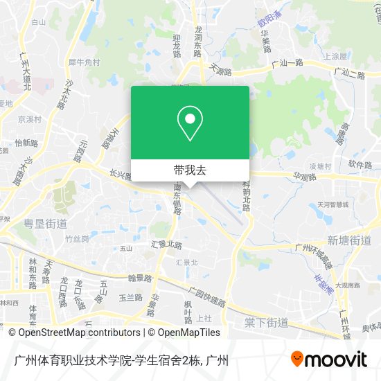 广州体育职业技术学院-学生宿舍2栋地图