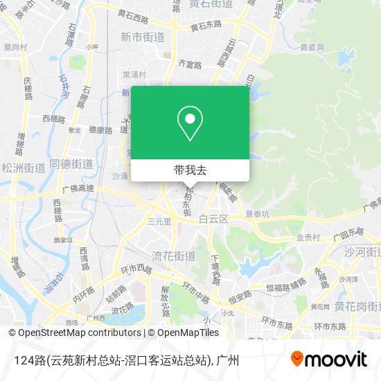 124路(云苑新村总站-滘口客运站总站)地图