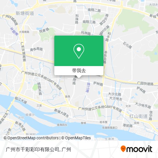 广州市千彩彩印有限公司地图