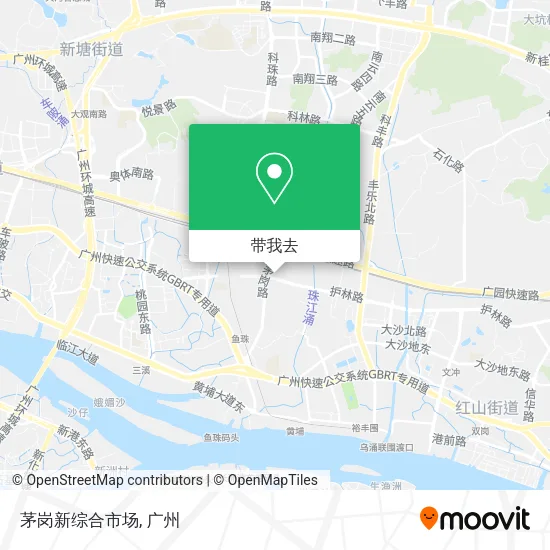 茅岗新综合市场地图