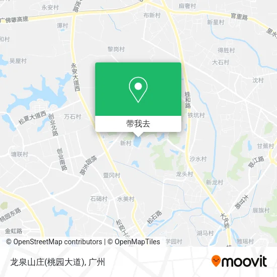 龙泉山庄(桃园大道)地图