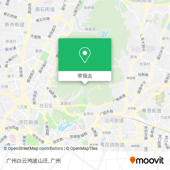 广州白云鸿波山庄地图