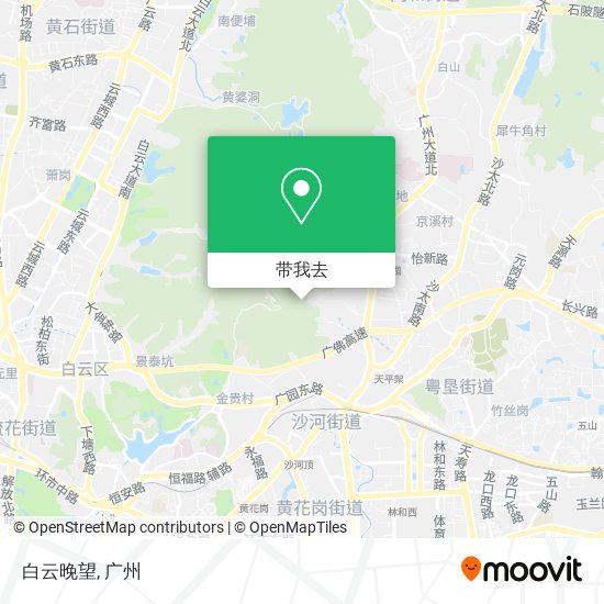 白云晚望地图