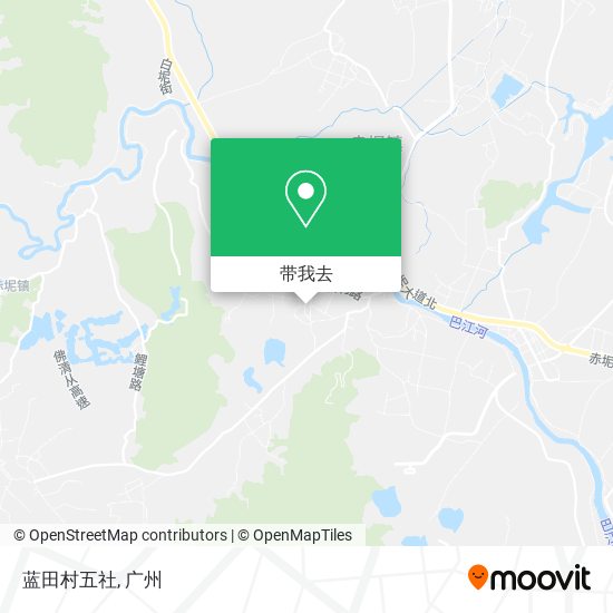蓝田村五社地图