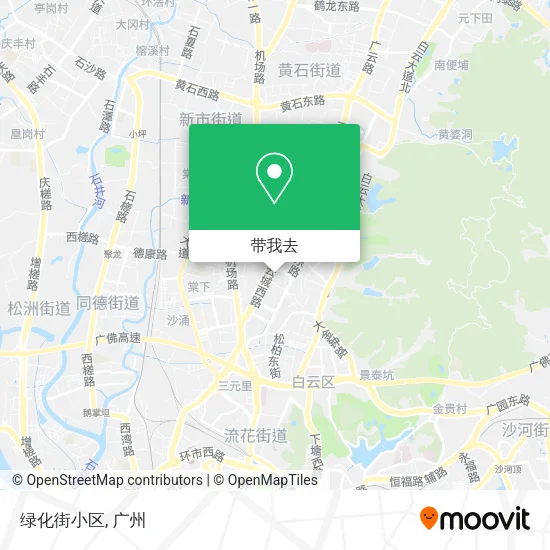 绿化街小区地图