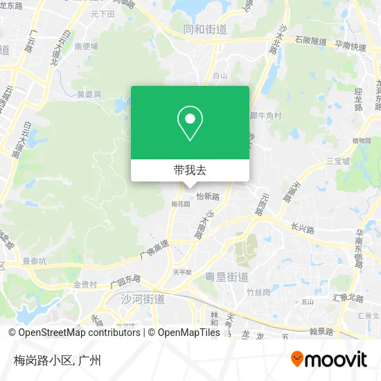 梅岗路小区地图