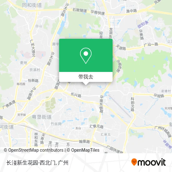 长湴新生花园-西北门地图