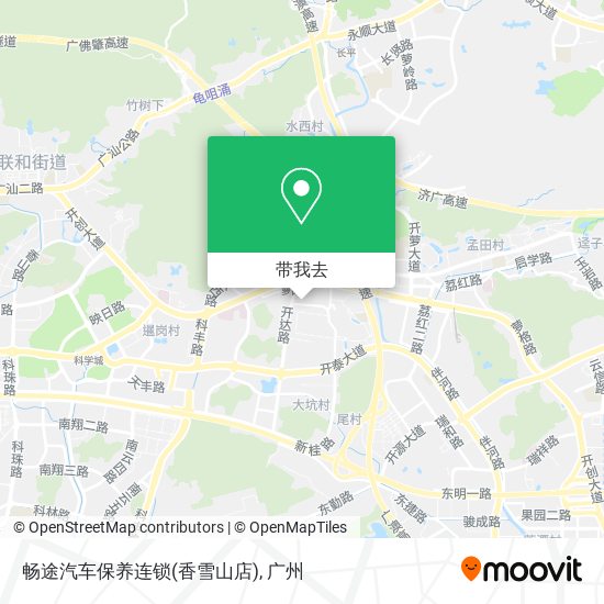 畅途汽车保养连锁(香雪山店)地图