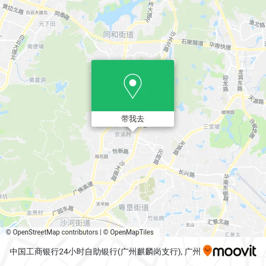 中国工商银行24小时自助银行(广州麒麟岗支行)地图