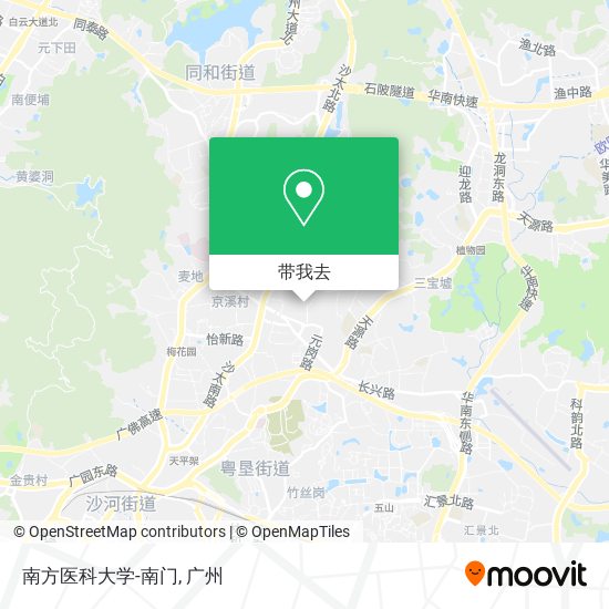 南方医科大学-南门地图