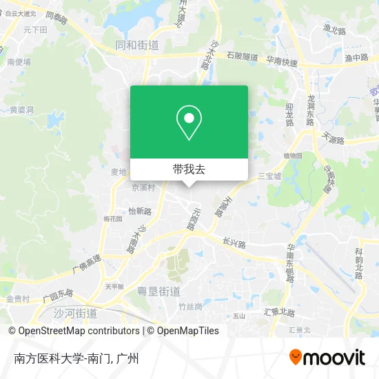 南方医科大学-南门地图
