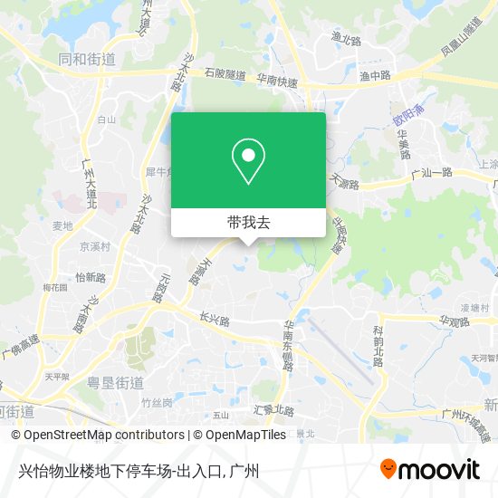 兴怡物业楼地下停车场-出入口地图
