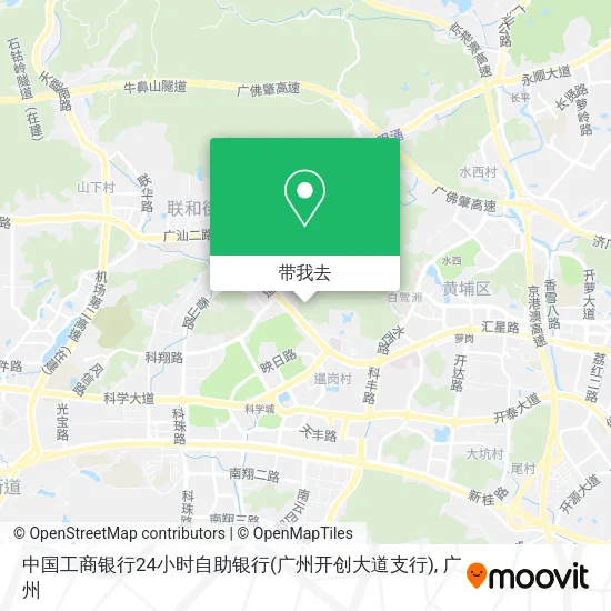 中国工商银行24小时自助银行(广州开创大道支行)地图