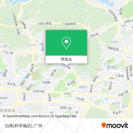 泊寓(科学城店)地图