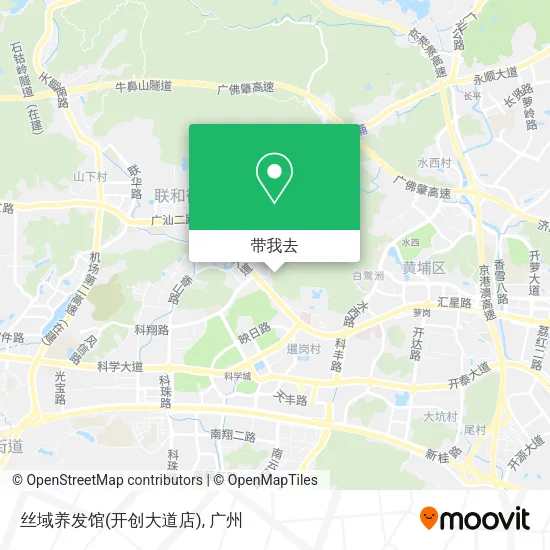 丝域养发馆(开创大道店)地图