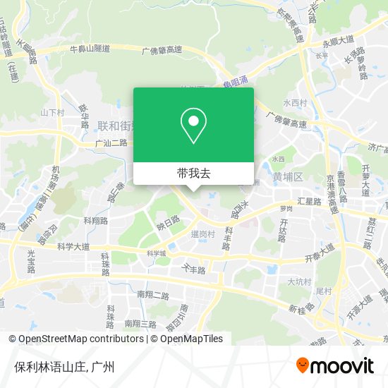 保利林语山庄地图