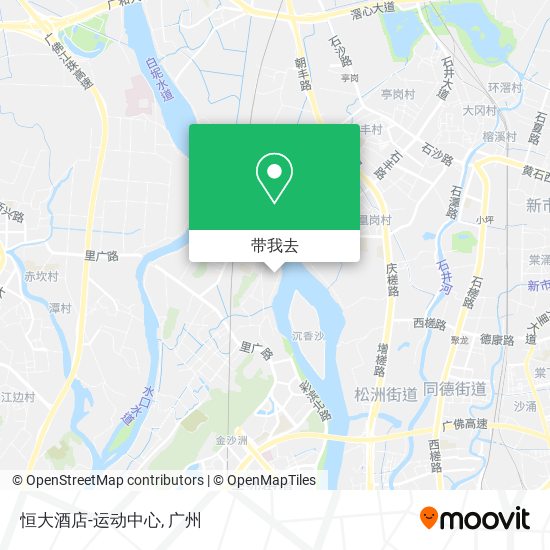 恒大酒店-运动中心地图