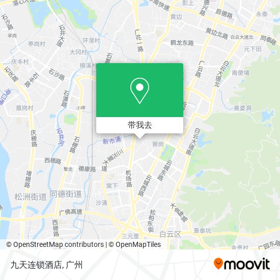 九天连锁酒店地图