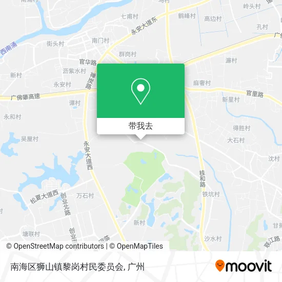 南海区狮山镇黎岗村民委员会地图