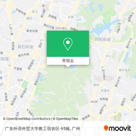 广东外语外贸大学教工宿舍区-95栋地图