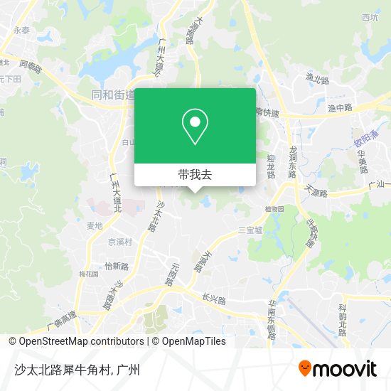 沙太北路犀牛角村地图