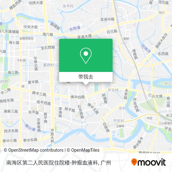 南海区第二人民医院住院楼-肿瘤血液科地图