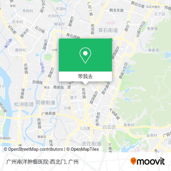 广州南洋肿瘤医院-西北门地图