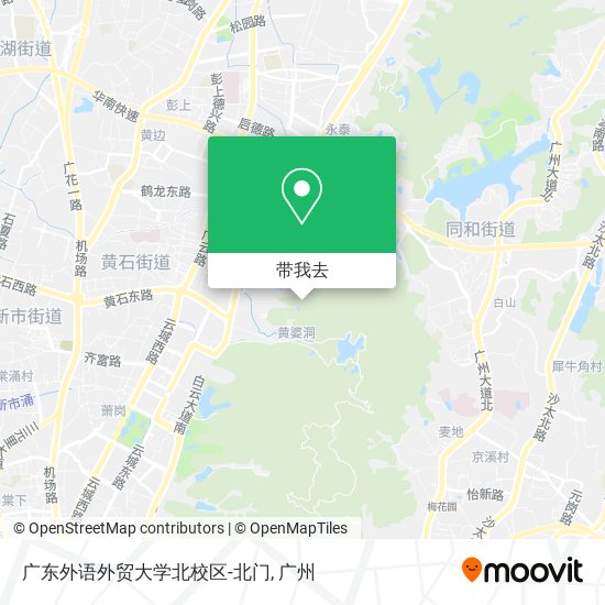 广东外语外贸大学北校区-北门地图