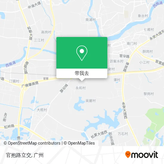 官抱路立交地图