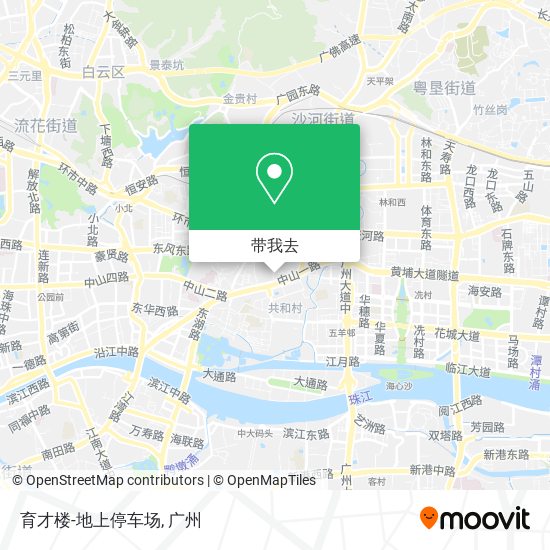 育才楼-地上停车场地图