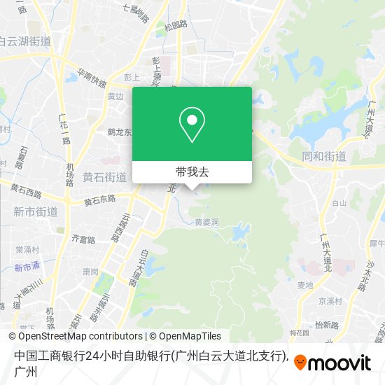 中国工商银行24小时自助银行(广州白云大道北支行)地图