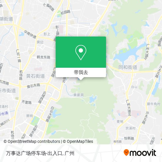 万事达广场停车场-出入口地图