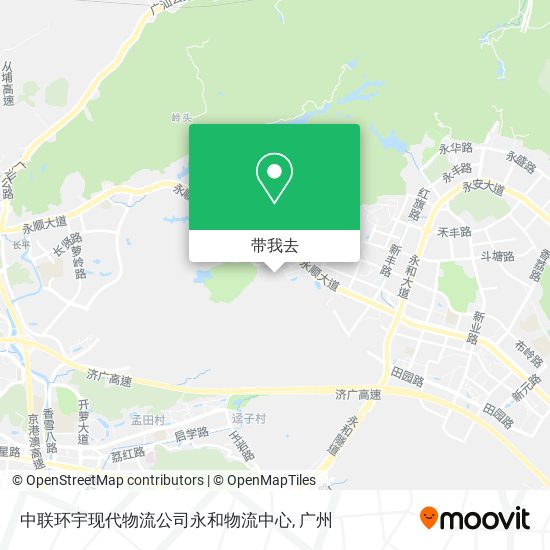 中联环宇现代物流公司永和物流中心地图