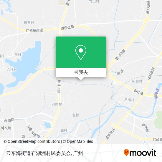 云东海街道石湖洲村民委员会地图