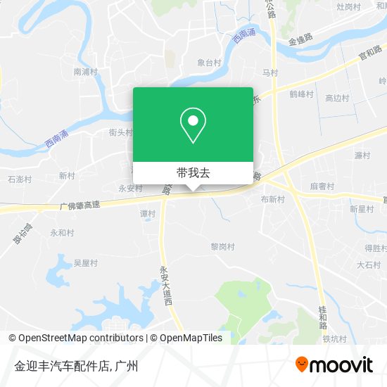 金迎丰汽车配件店地图