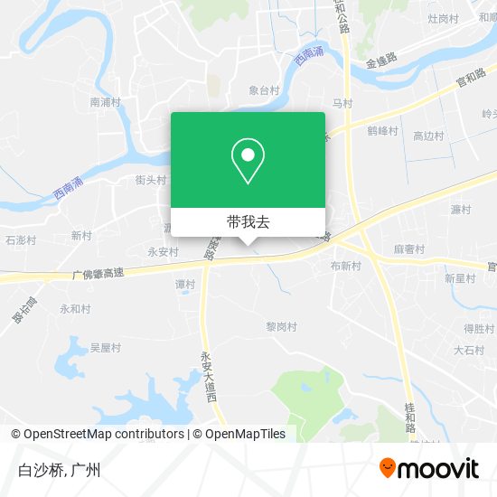 白沙桥地图