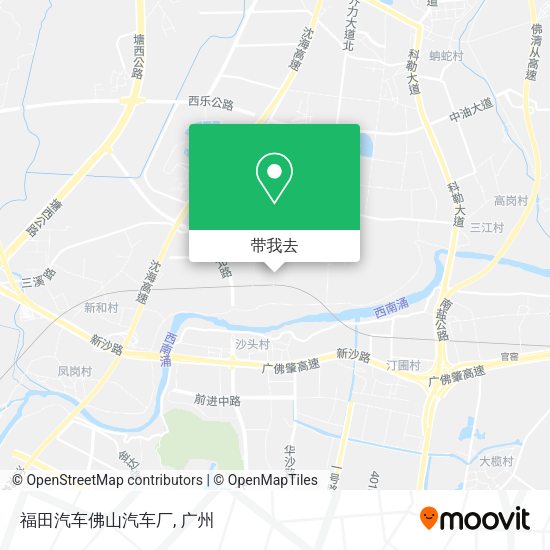 福田汽车佛山汽车厂地图