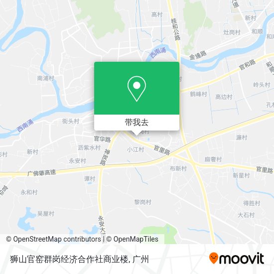 狮山官窑群岗经济合作社商业楼地图