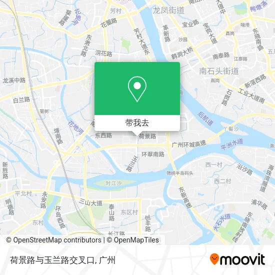 荷景路与玉兰路交叉口地图
