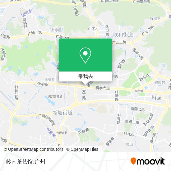 岭南茶艺馆地图