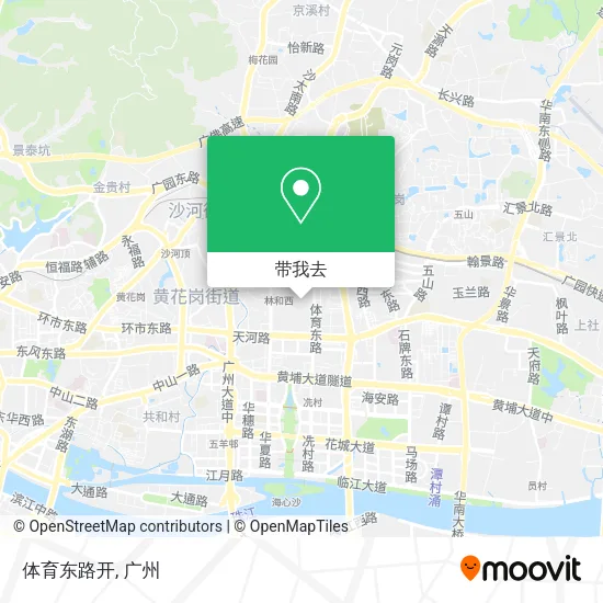 体育东路开地图