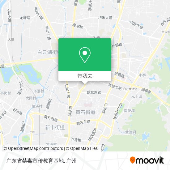 广东省禁毒宣传教育基地地图