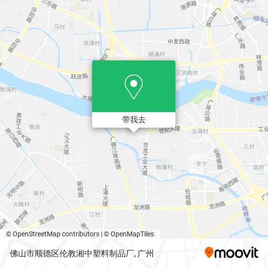 佛山市顺德区伦教湘中塑料制品厂地图