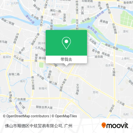 佛山市顺德区中炫贸易有限公司地图