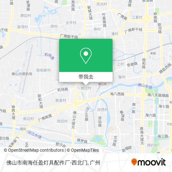 佛山市南海任盈灯具配件厂-西北门地图