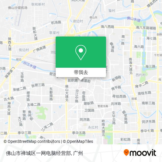佛山市禅城区一网电脑经营部地图