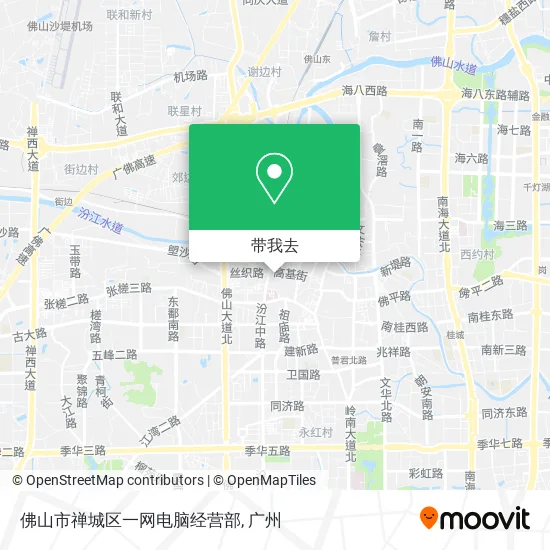 佛山市禅城区一网电脑经营部地图